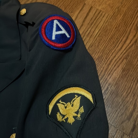 VINTAGE MILITARY US ARMY  COAT UNIFORM JACKET MENS 8405-965-1605 SIZE 40S - Picture 5 of 13